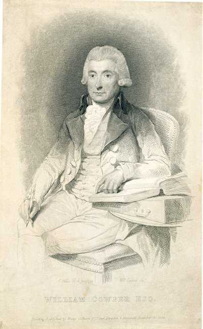 William Cowper, engraved by W.C. Edwards, 1823 by Lemuel Francis Abbott